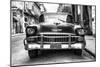 Cuba Fuerte Collection B&W - Old Chevrolet in Havana III-Philippe Hugonnard-Mounted Photographic Print
