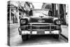 Cuba Fuerte Collection B&W - Old Chevrolet in Havana III-Philippe Hugonnard-Stretched Canvas