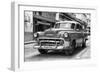 Cuba Fuerte Collection B&W - Old Chevrolet in Havana VII-Philippe Hugonnard-Framed Photographic Print