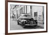 Cuba Fuerte Collection B&W - Old Chevy in Havana II-Philippe Hugonnard-Framed Photographic Print