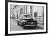 Cuba Fuerte Collection B&W - Old Chevy in Havana II-Philippe Hugonnard-Framed Photographic Print