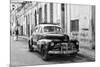 Cuba Fuerte Collection B&W - Old Chevy in Havana II-Philippe Hugonnard-Mounted Photographic Print