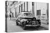 Cuba Fuerte Collection B&W - Old Chevy in Havana II-Philippe Hugonnard-Stretched Canvas
