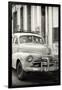 Cuba Fuerte Collection B&W - Old Chevy in Havana III-Philippe Hugonnard-Framed Photographic Print