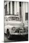 Cuba Fuerte Collection B&W - Old Chevy in Havana III-Philippe Hugonnard-Mounted Photographic Print