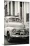 Cuba Fuerte Collection B&W - Old Chevy in Havana III-Philippe Hugonnard-Mounted Photographic Print