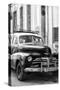 Cuba Fuerte Collection B&W - Old Chevy in Havana IV-Philippe Hugonnard-Stretched Canvas