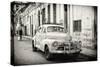 Cuba Fuerte Collection B&W - Old Chevy in Havana-Philippe Hugonnard-Stretched Canvas