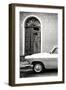 Cuba Fuerte Collection B&W - Old Classic Car in Santa Clara III-Philippe Hugonnard-Framed Photographic Print