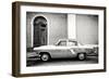 Cuba Fuerte Collection B&W - Old Classic Car in Santa Clara-Philippe Hugonnard-Framed Photographic Print