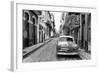 Cuba Fuerte Collection B&W - Old Ford Car in Havana-Philippe Hugonnard-Framed Photographic Print