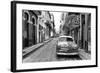 Cuba Fuerte Collection B&W - Old Ford Car in Havana-Philippe Hugonnard-Framed Photographic Print