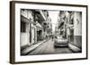 Cuba Fuerte Collection B&W - Old Havana Downtown Street-Philippe Hugonnard-Framed Photographic Print