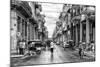 Cuba Fuerte Collection B&W - Old Havana Street II-Philippe Hugonnard-Mounted Photographic Print