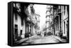 Cuba Fuerte Collection B&W - Old Havana Street III-Philippe Hugonnard-Framed Stretched Canvas