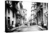Cuba Fuerte Collection B&W - Old Havana Street III-Philippe Hugonnard-Stretched Canvas