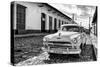 Cuba Fuerte Collection B&W - Plymouth Classic Car II-Philippe Hugonnard-Stretched Canvas