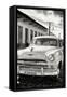 Cuba Fuerte Collection B&W - Plymouth Classic Car III-Philippe Hugonnard-Framed Stretched Canvas