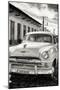 Cuba Fuerte Collection B&W - Plymouth Classic Car III-Philippe Hugonnard-Mounted Photographic Print