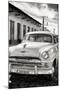 Cuba Fuerte Collection B&W - Plymouth Classic Car III-Philippe Hugonnard-Mounted Photographic Print