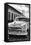 Cuba Fuerte Collection B&W - Plymouth Classic Car IV-Philippe Hugonnard-Framed Stretched Canvas