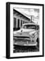 Cuba Fuerte Collection B&W - Plymouth Classic Car IV-Philippe Hugonnard-Framed Photographic Print