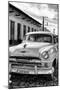 Cuba Fuerte Collection B&W - Plymouth Classic Car IV-Philippe Hugonnard-Mounted Photographic Print