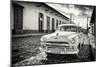 Cuba Fuerte Collection B&W - Plymouth Classic Car-Philippe Hugonnard-Mounted Photographic Print