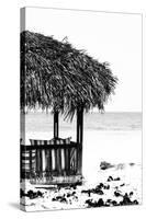 Cuba Fuerte Collection B&W - Quiet Beach II-Philippe Hugonnard-Stretched Canvas