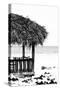 Cuba Fuerte Collection B&W - Quiet Beach II-Philippe Hugonnard-Stretched Canvas