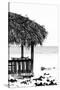 Cuba Fuerte Collection B&W - Quiet Beach II-Philippe Hugonnard-Stretched Canvas