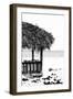 Cuba Fuerte Collection B&W - Quiet Beach II-Philippe Hugonnard-Framed Photographic Print