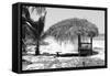 Cuba Fuerte Collection B&W - Quiet Beach III-Philippe Hugonnard-Framed Stretched Canvas