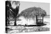 Cuba Fuerte Collection B&W - Quiet Beach III-Philippe Hugonnard-Stretched Canvas