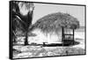 Cuba Fuerte Collection B&W - Quiet Beach III-Philippe Hugonnard-Framed Stretched Canvas