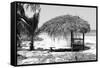 Cuba Fuerte Collection B&W - Quiet Beach III-Philippe Hugonnard-Framed Stretched Canvas