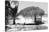 Cuba Fuerte Collection B&W - Quiet Beach III-Philippe Hugonnard-Stretched Canvas