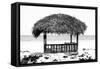 Cuba Fuerte Collection B&W - Quiet Beach-Philippe Hugonnard-Framed Stretched Canvas