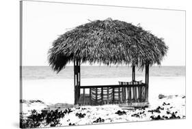 Cuba Fuerte Collection B&W - Quiet Beach-Philippe Hugonnard-Stretched Canvas