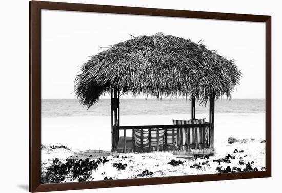 Cuba Fuerte Collection B&W - Quiet Beach-Philippe Hugonnard-Framed Photographic Print