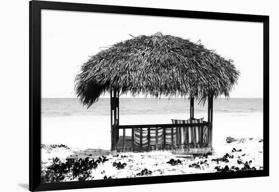 Cuba Fuerte Collection B&W - Quiet Beach-Philippe Hugonnard-Framed Photographic Print