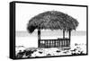 Cuba Fuerte Collection B&W - Quiet Beach-Philippe Hugonnard-Framed Stretched Canvas