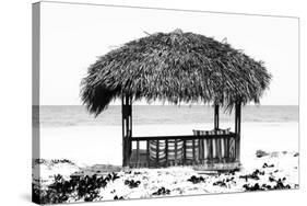 Cuba Fuerte Collection B&W - Quiet Beach-Philippe Hugonnard-Stretched Canvas