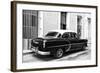 Cuba Fuerte Collection B&W - Retro Taxi II-Philippe Hugonnard-Framed Photographic Print