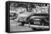 Cuba Fuerte Collection B&W - Retro Vintage Cars II-Philippe Hugonnard-Framed Stretched Canvas