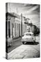 Cuba Fuerte Collection B&W - Sancti Spiritus Street Scene III-Philippe Hugonnard-Stretched Canvas