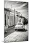 Cuba Fuerte Collection B&W - Sancti Spiritus Street Scene III-Philippe Hugonnard-Mounted Photographic Print