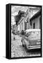 Cuba Fuerte Collection B&W - Street Scene in Trinidad IV-Philippe Hugonnard-Framed Stretched Canvas