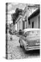 Cuba Fuerte Collection B&W - Street Scene in Trinidad IV-Philippe Hugonnard-Stretched Canvas