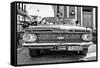 Cuba Fuerte Collection B&W - Taxi Chevrolet-Philippe Hugonnard-Framed Stretched Canvas